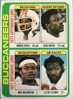 Bucs Team Checklist