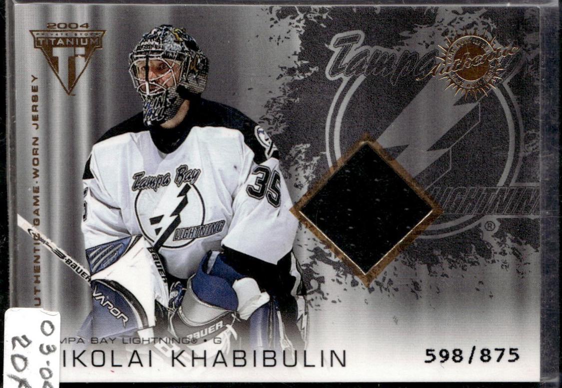 Nikolai Khabibulin #181 2003 Pacific Private Stock Titanium Hockey