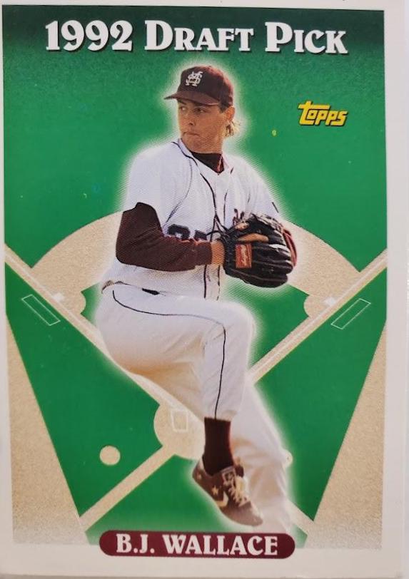 BJ Wallace #33 Baseball Cards 1993 Topps