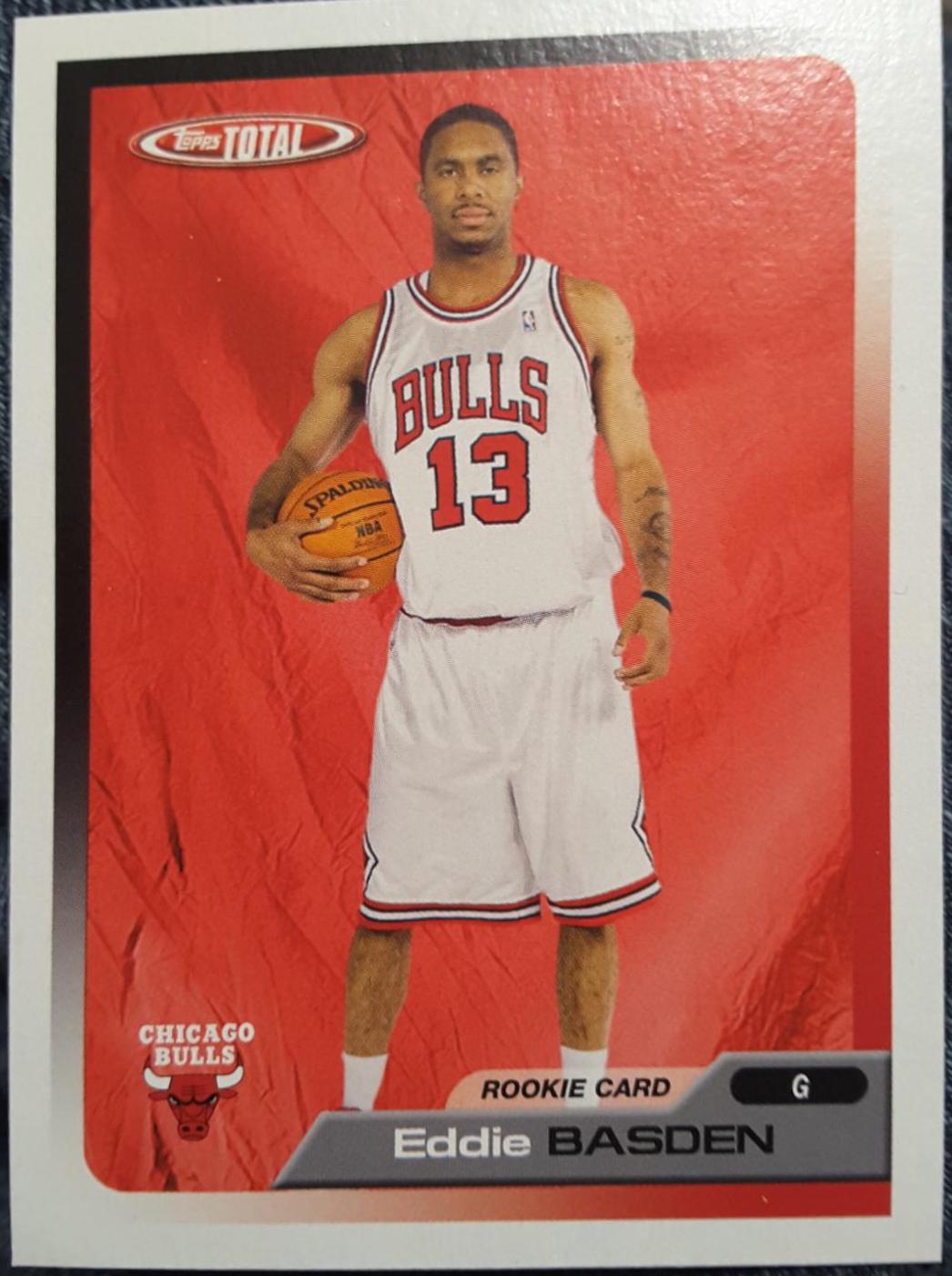 Eddie Basden #258 Basketball Cards 2005 Topps Total