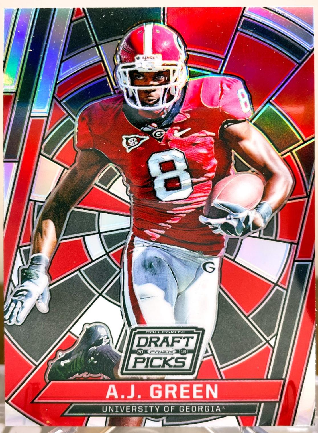 A.J. Green #1 2016 Panini Prizm Draft Picks Stained Glass Football