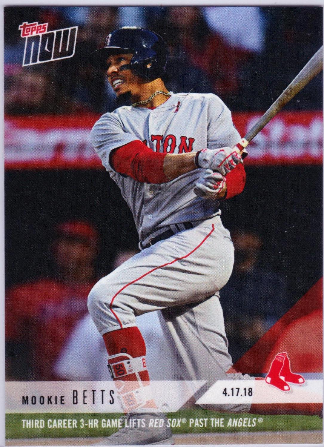 Mookie Betts #92 Baseball Cards 2018 Topps Now