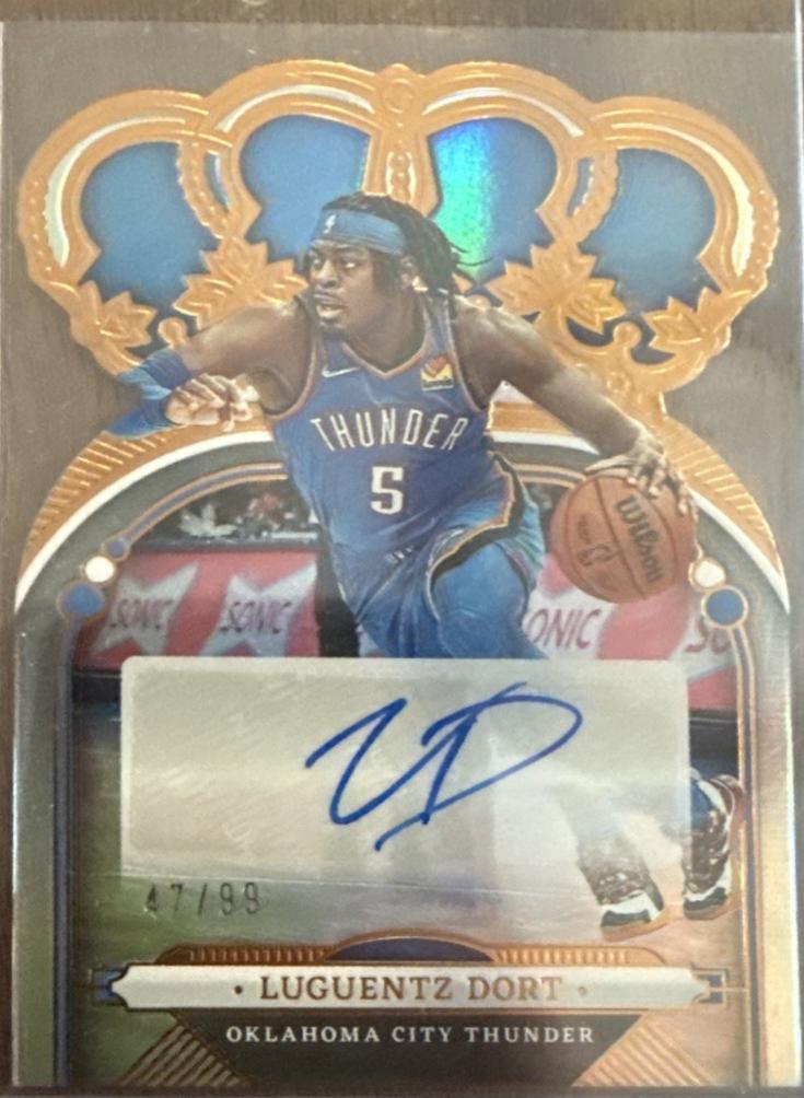 Luguentz Dort #CA-LDT 2022-23 Panini Crown Royale Basketball Crown Autographs