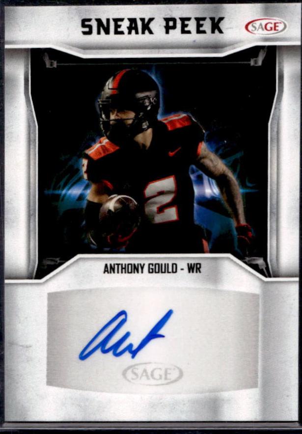 Anthony Gould #SPA-AG Football Cards 2024 Sage HIT Sneak Peek Autograph