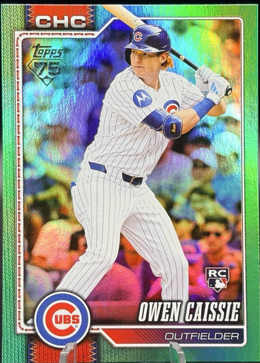 2026 Topps Owen Caissie [Green Diamante] #233 card