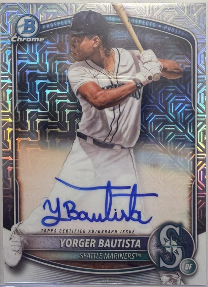 Yorger Bautista [Rose Gold Mojo Mega Refractor] #BMA-YB