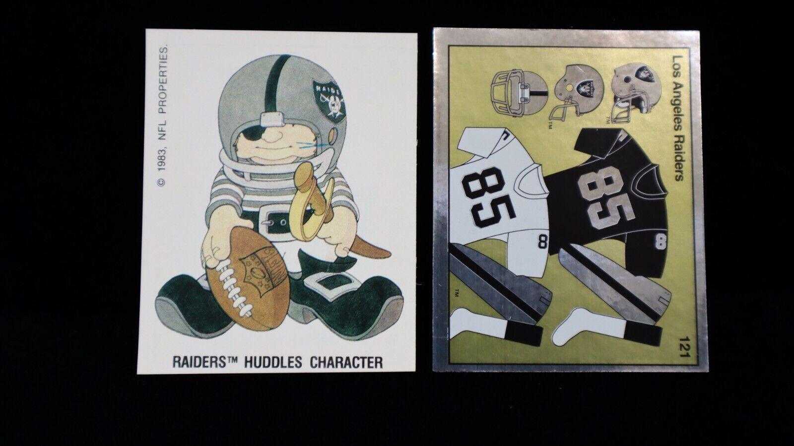 Los Angeles Raiders Uniform #121 1988 Panini Sticker Football