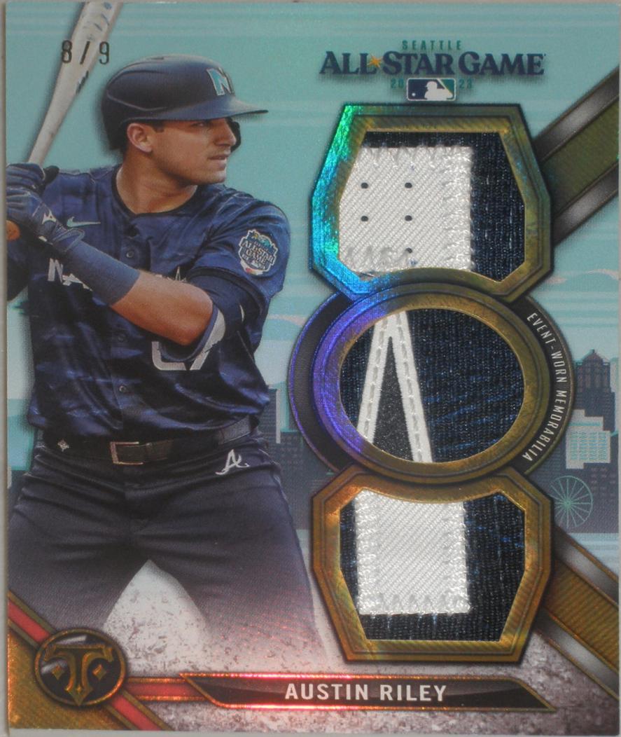 Austin Riley #ASP-RIL Baseball Cards 2024 Topps Triple Threads All-Star Game Patch