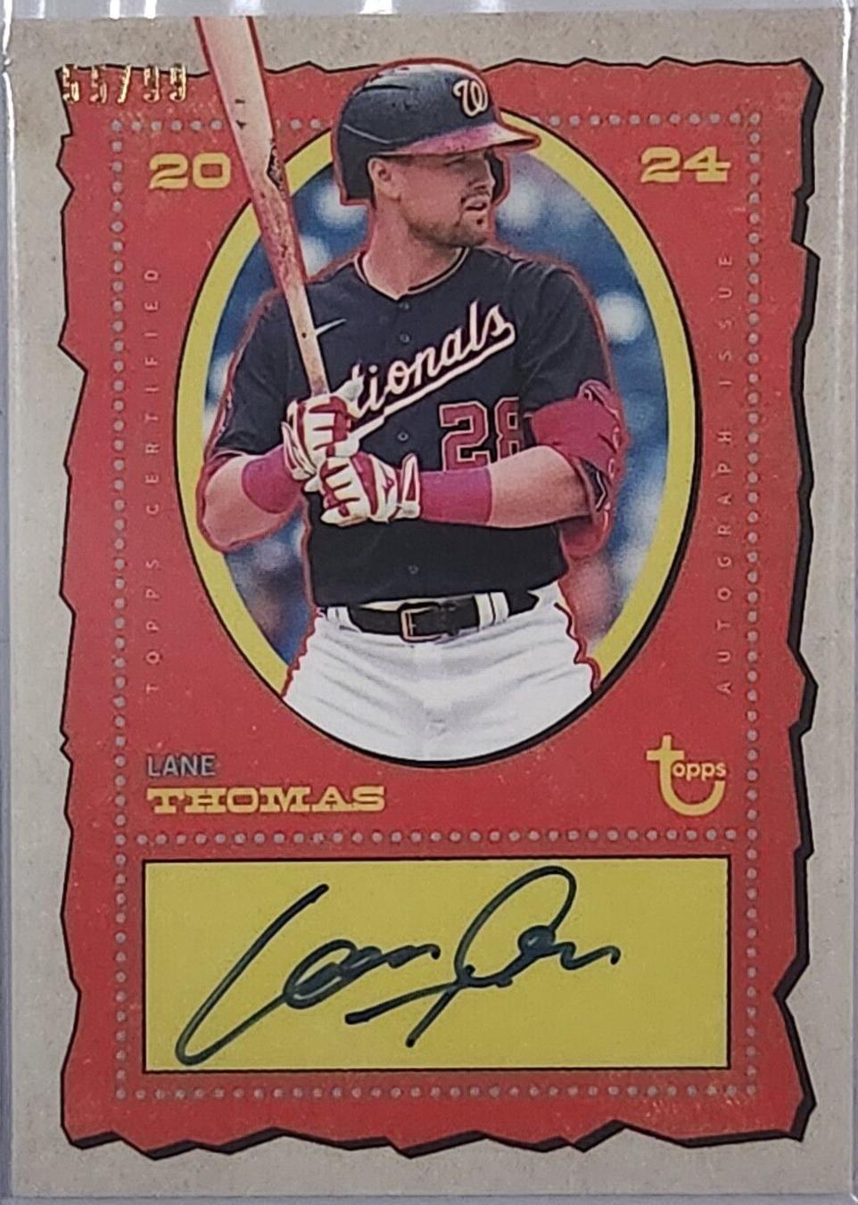 Lane Thomas #AC-LT 2024 Topps Brooklyn Collection Baseball Autographs