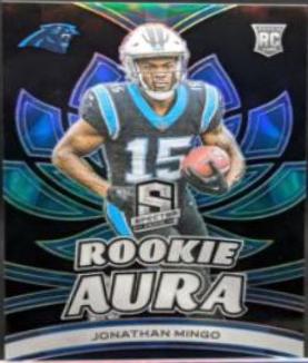 Jonathan Mingo #8 Football Cards 2023 Panini Spectra Rookie Aura