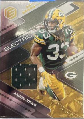 Aaron Jones #ELE-20 Football Cards 2022 Panini Elements Electric