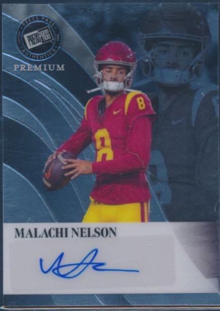 Malachi Nelson #RA-MN1 2024 Press Pass Premium Retro Autograph Football