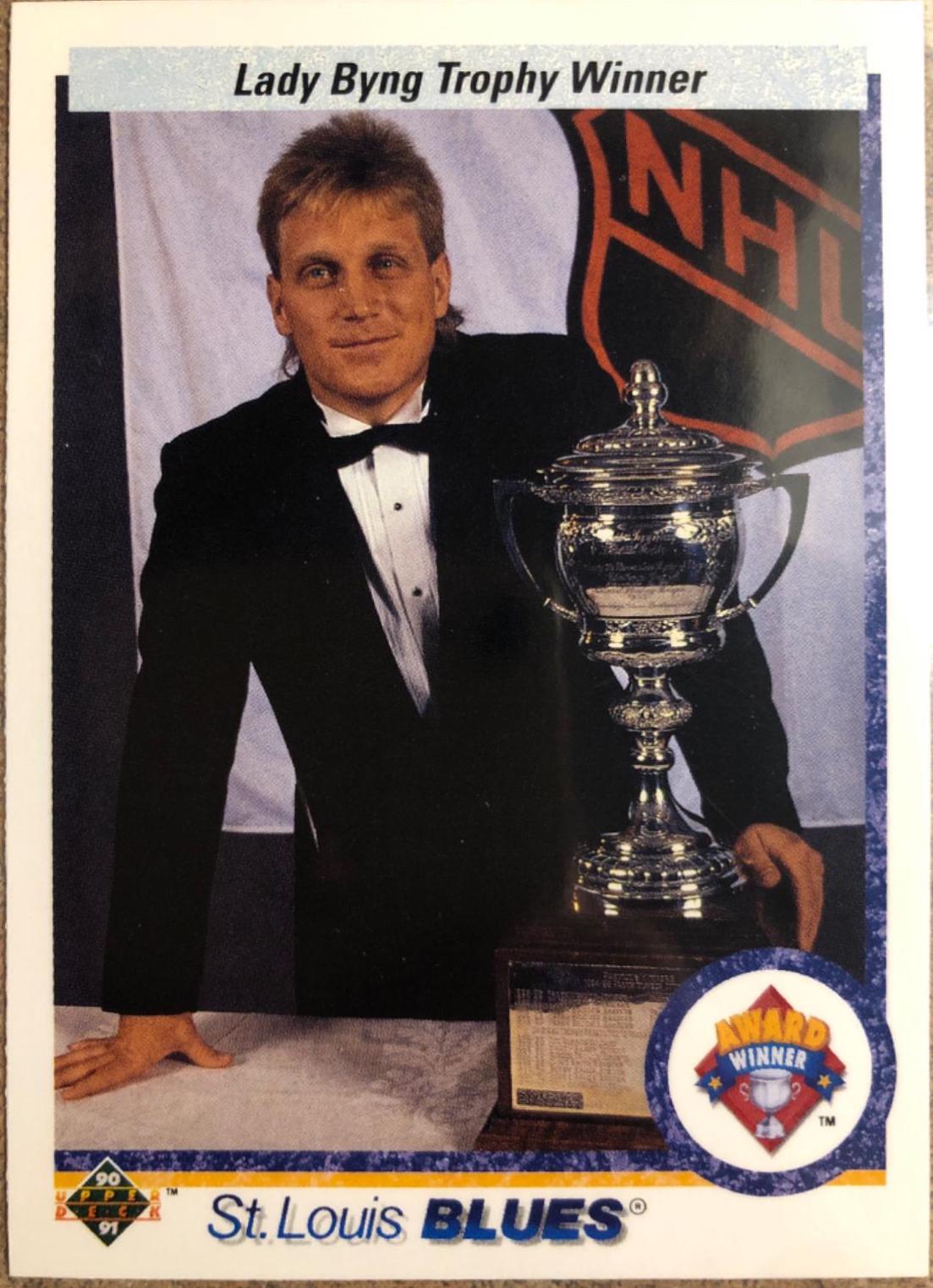 Lady Byng Trophy Winner #203 Hockey Cards 1990 Upper Deck