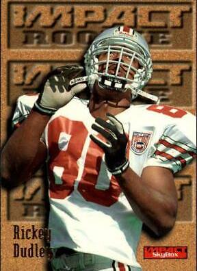 Rickey Dudley #158 Football Cards 1996 Skybox Impact