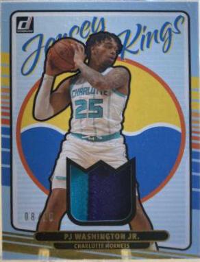 PJ Washington Jr. #13 Basketball Cards 2020 Donruss Jersey Kings