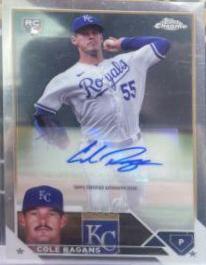 Cole Ragans #AC-CRA Baseball Cards 2023 Topps Chrome Update Autographs