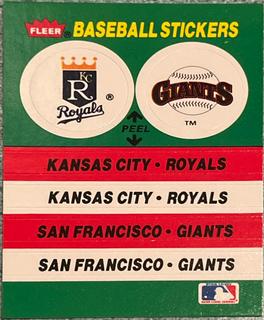 Kansas City Royals - San Francisco Giants Team Sticker