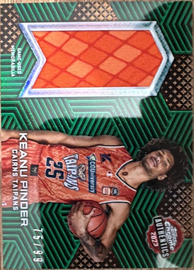 Keanu Pinder #TCA-KP 2022 Topps Chrome National Basketball League Authentics