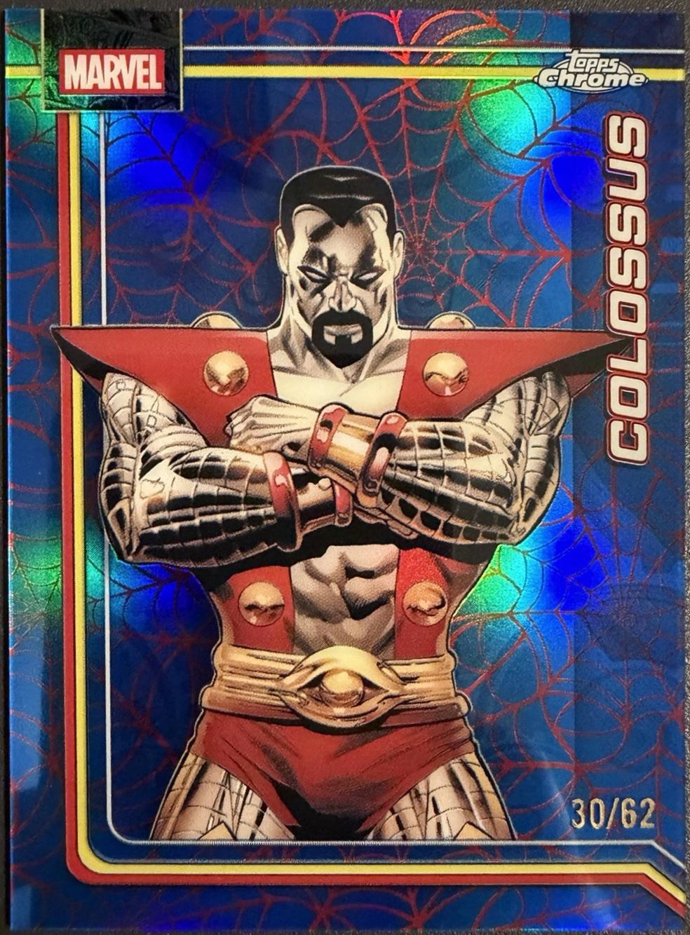 Colossus Spider-Web Red/Blue Refractor