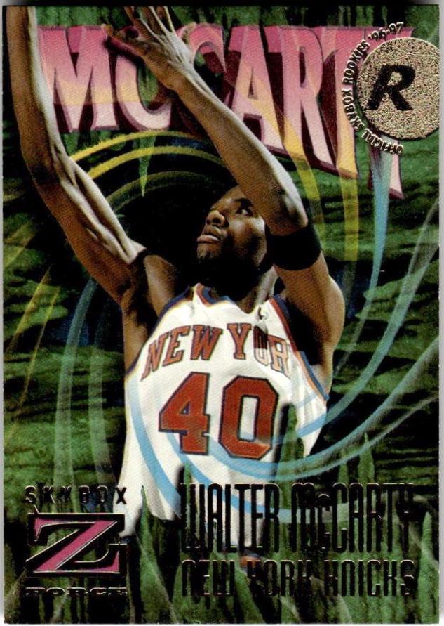 Walter McCarty #157 Basketball Cards 1996 Skybox Z Force