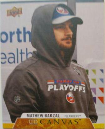 Mathew Barzal #C175 2020-21 Upper Deck Hockey UD Canvas