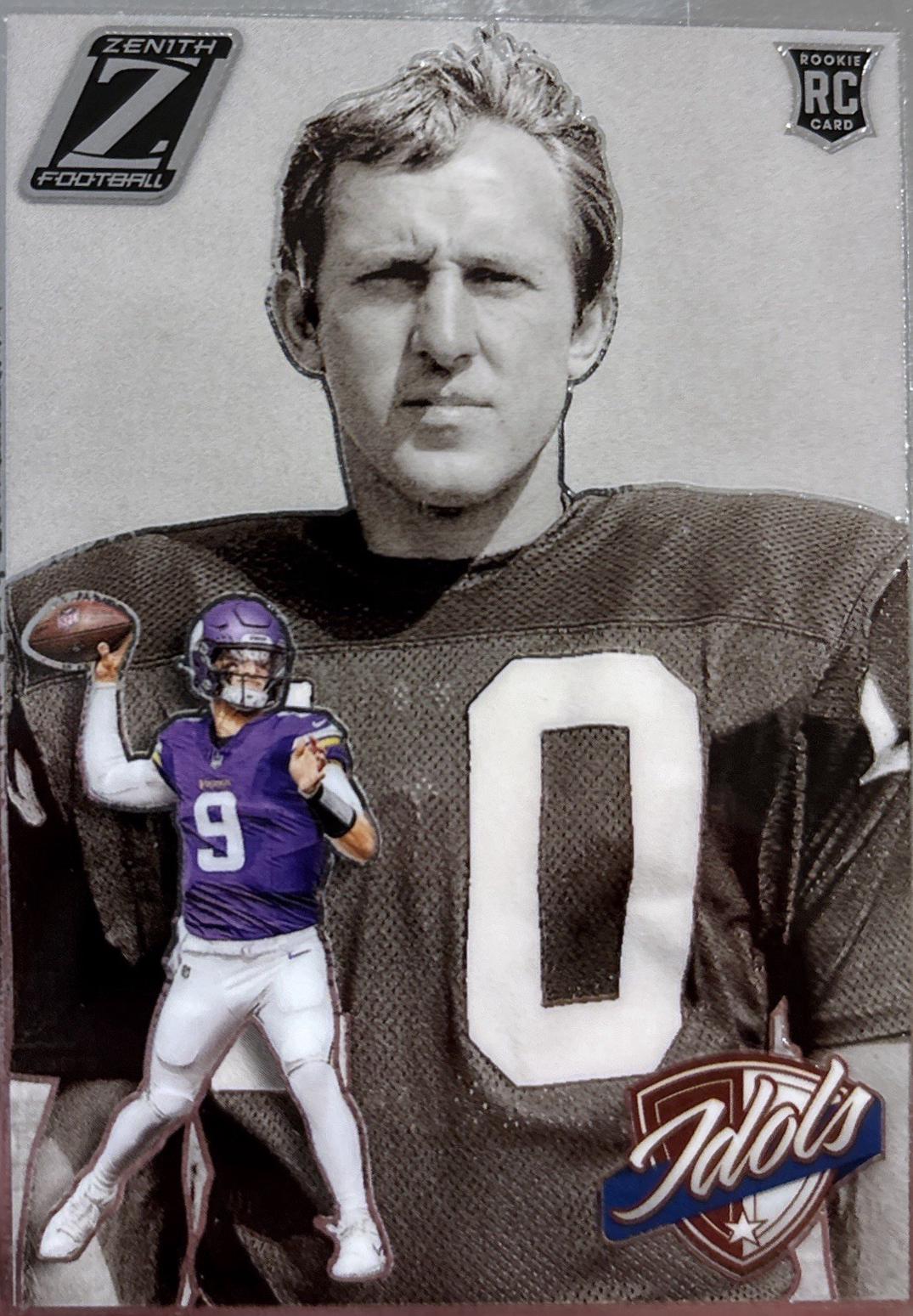 Fran Tarkenton / J.J. McCarthy #9 Football Cards 2024 Panini Zenith Idols