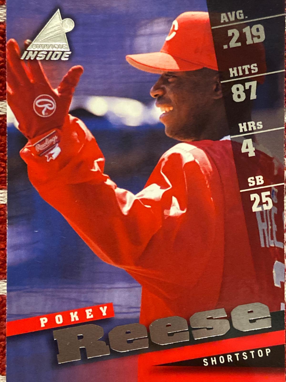Pokey Reese #18 Baseball Cards 1998 Pinnacle Inside