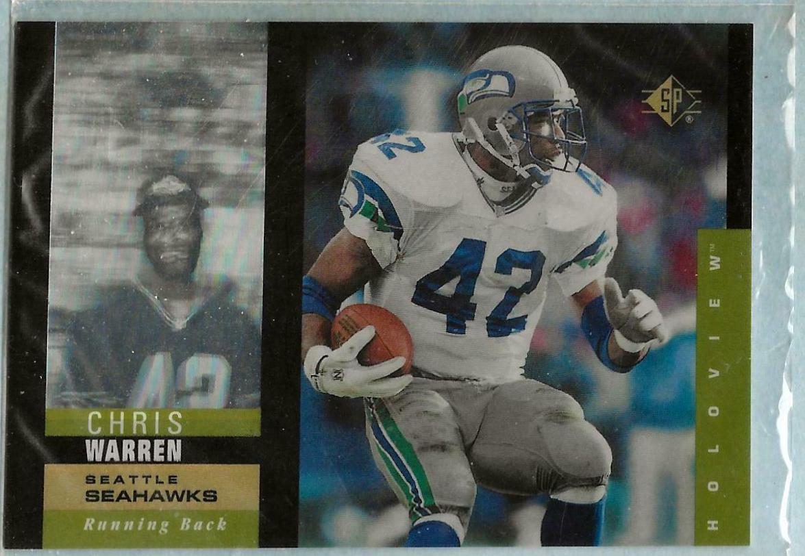 Chris Warren #21 Football Cards 1995 SP Holoview