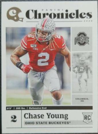 Chase Young #3 Football Cards 2020 Panini Chronicles Draft Picks
