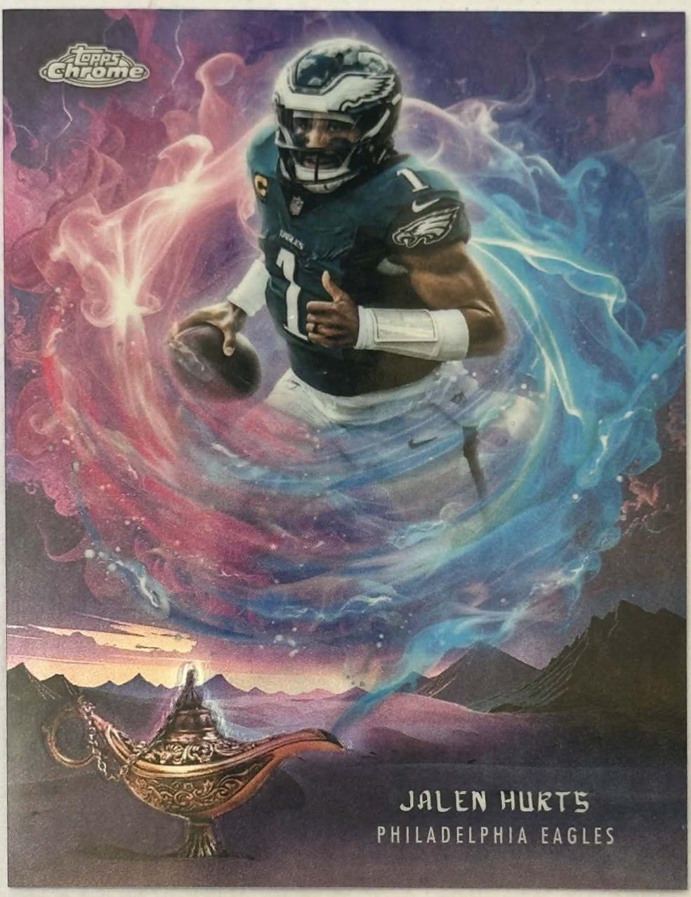 カーインライジング　カード　クイーンズシルバージュビリーカップ　100枚限定 Jalen Hurts #GG-21 Prices | 2025 Topps Chrome Game Genies