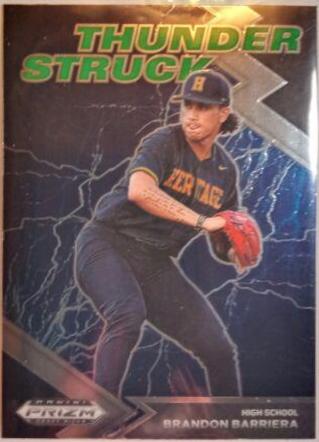 Brandon Barriera #TH-BB Baseball Cards 2022 Panini Prizm Draft Picks Thunderstruck