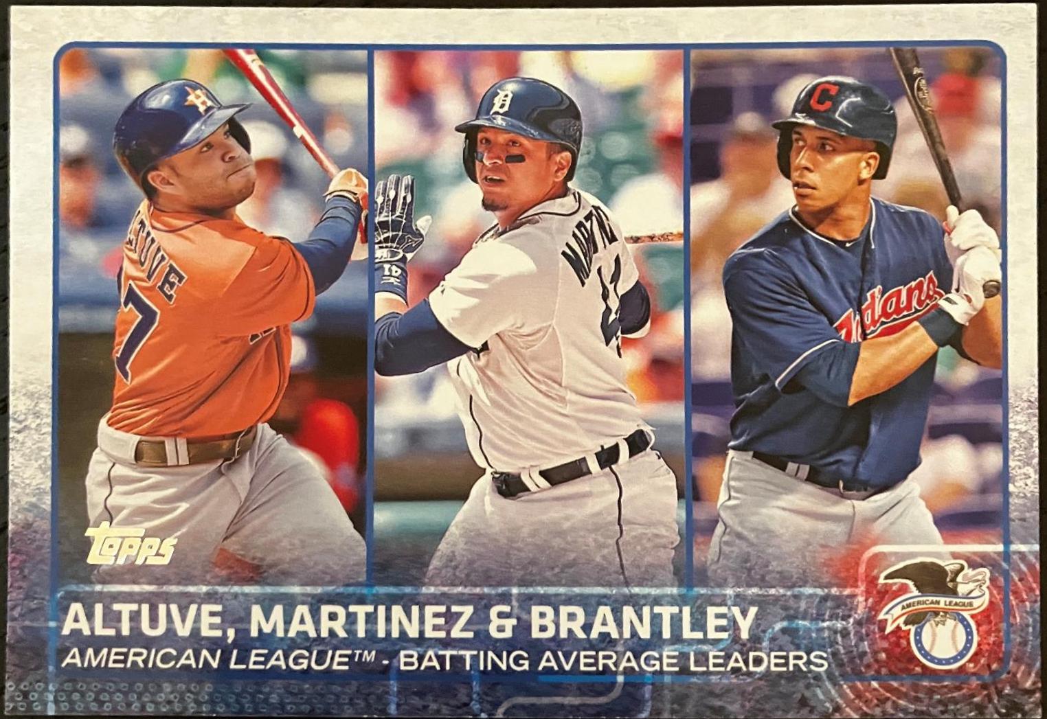 Altuve, Brantley, Martinez #2 Baseball Cards 2015 Topps