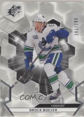 Brock Boeser #6 Hockey Cards 2020 SPx
