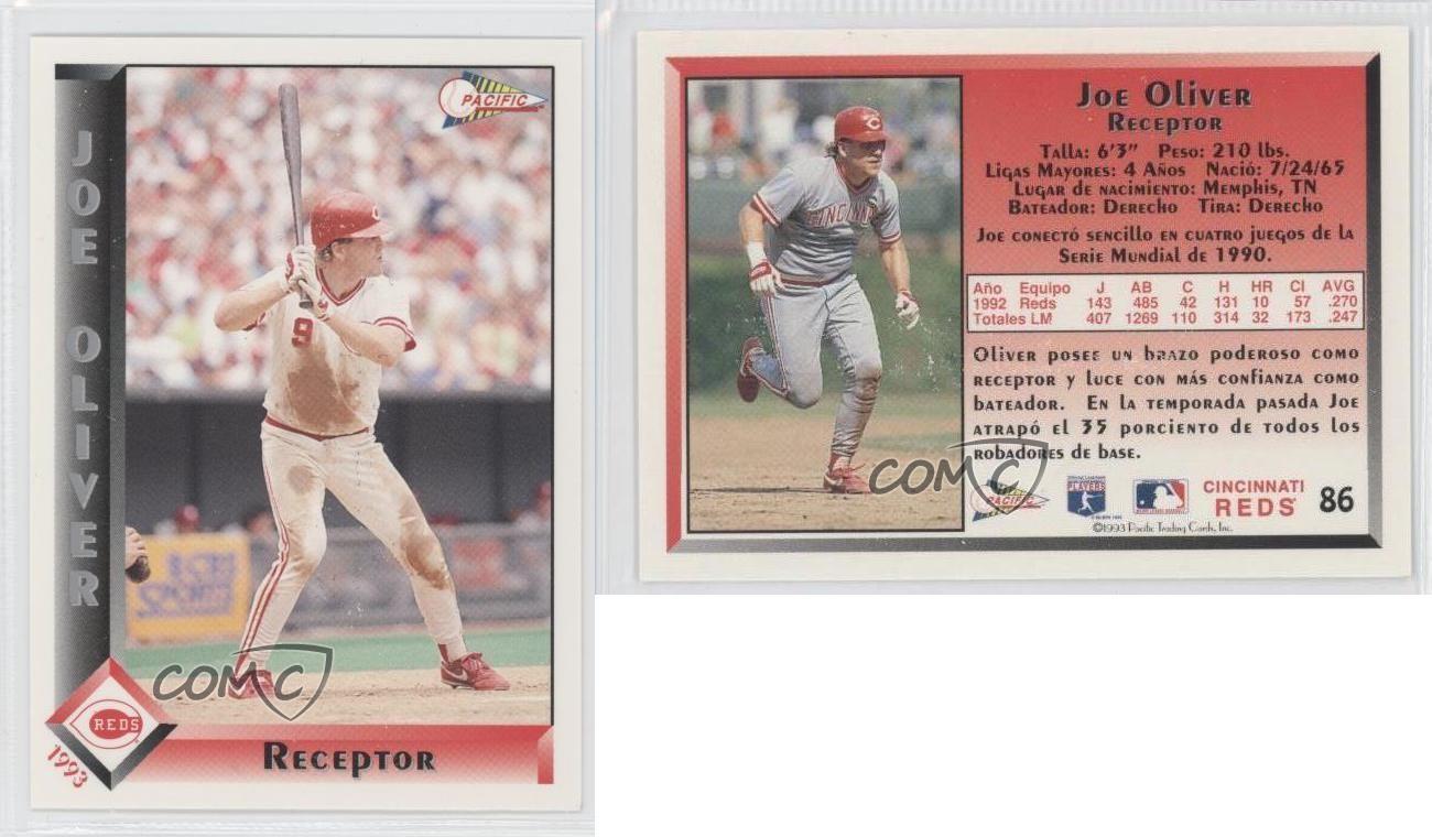 Joe Oliver #86 Baseball Cards 1993 Pacific Spanish