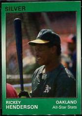 Rickey Henderson #85 1991 Star Silver Edition Baseball