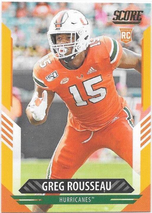 Greg Rousseau #345 2021 Panini Score Football