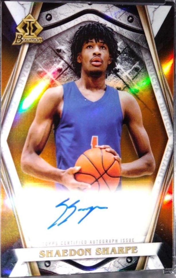 Shaedon Sharpe [Orange] #BIA-SS Prices | 2021 Bowman University