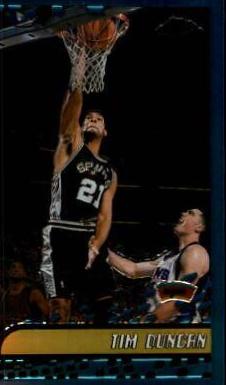 Tim Duncan #30 Basketball Cards 2001 Topps Chrome