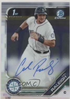 Cal Raleigh #CPA-CR Baseball Cards 2019 Bowman Chrome Prospects Autographs