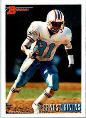 Ernest Givins #8 Football Cards 1993 Bowman
