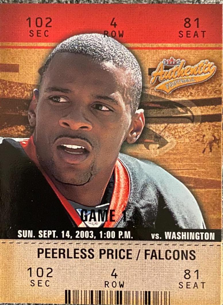 Peerless Price #79 Football Cards 2003 Fleer Authentix