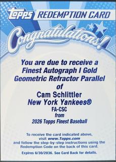 Cam Schlittler