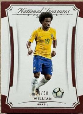 Willian #74 2018 Panini National Treasures Soccer