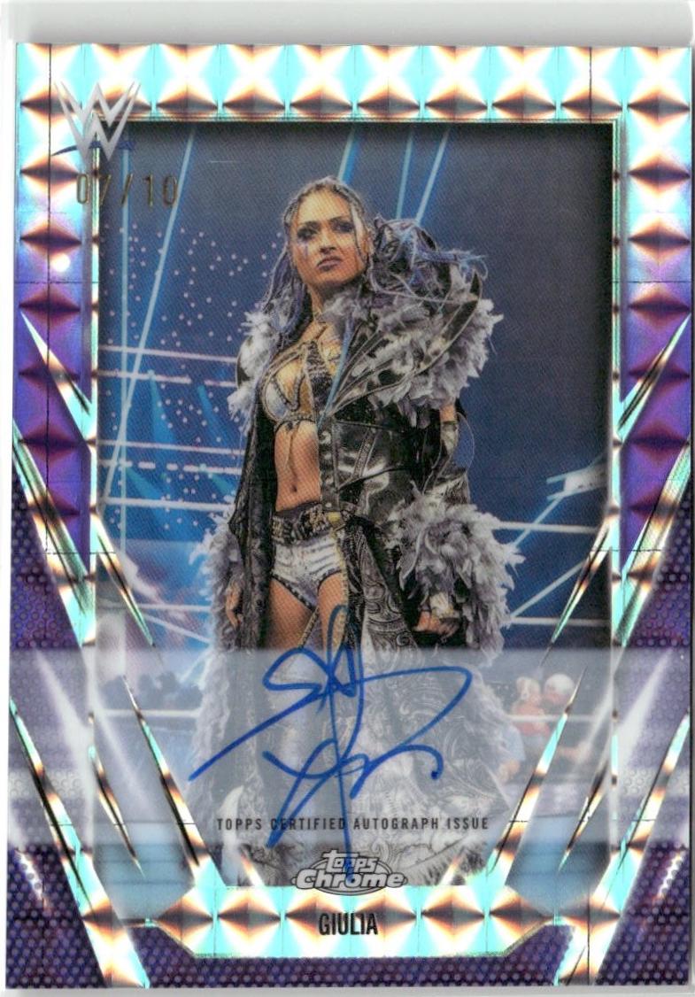 Giulia [Purple Geometric] #BCA-GIU Prices | 2026 Topps Chrome WWE