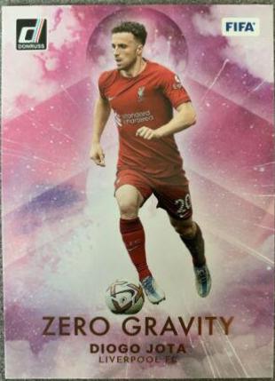 Diogo Jota #16 Soccer Cards 2022 Panini Donruss Zero Gravity