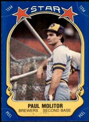 Paul Molitor #82 1981 Fleer Star Stickers Baseball