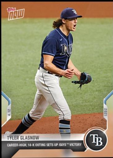 Tyler Glasnow #66 2021 Topps Now Baseball
