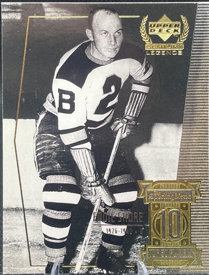 Eddie Shore #10 1999 Upper Deck Century Legends Hockey