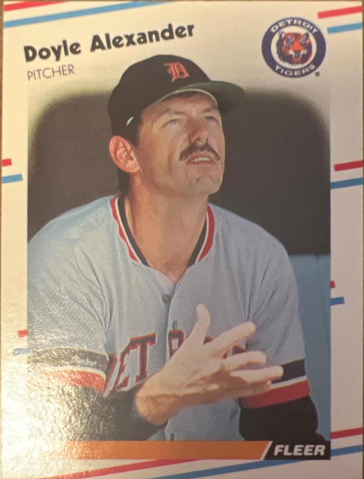 Doyle Alexander #51 Baseball Cards 1988 Fleer Glossy