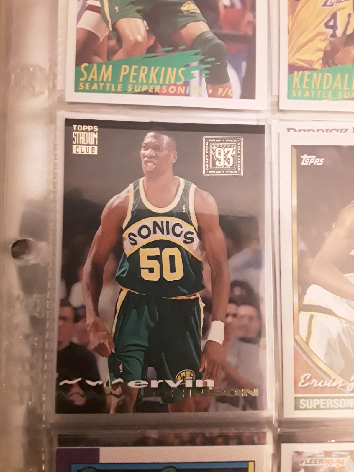 Ervin Johnson #341 Basketball Cards 1993 Stadium Club